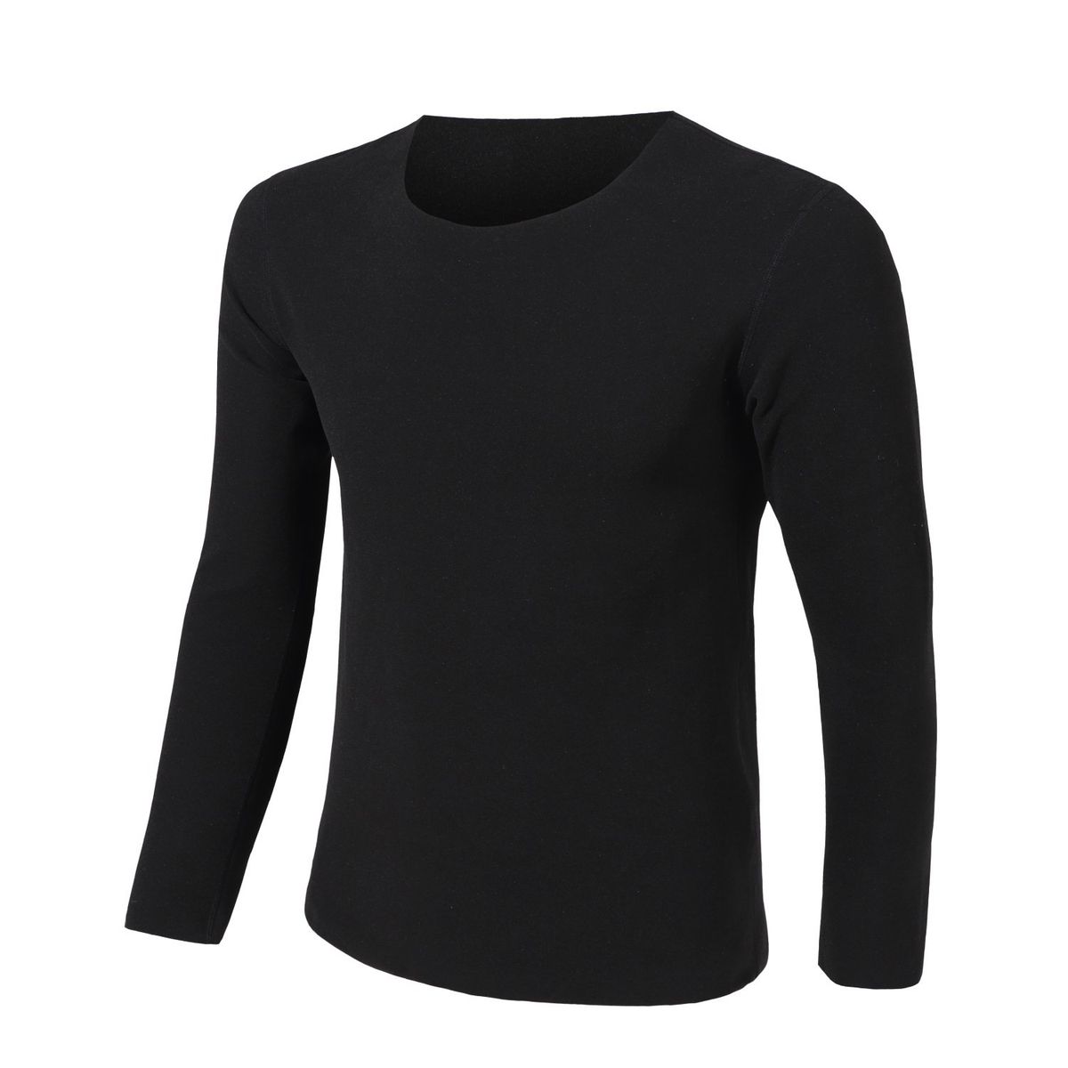 ANDESLAND OUTDOOR APPAREL - Polera Primera Capa Cuello Sin Costuras Blanford Negro Hombre