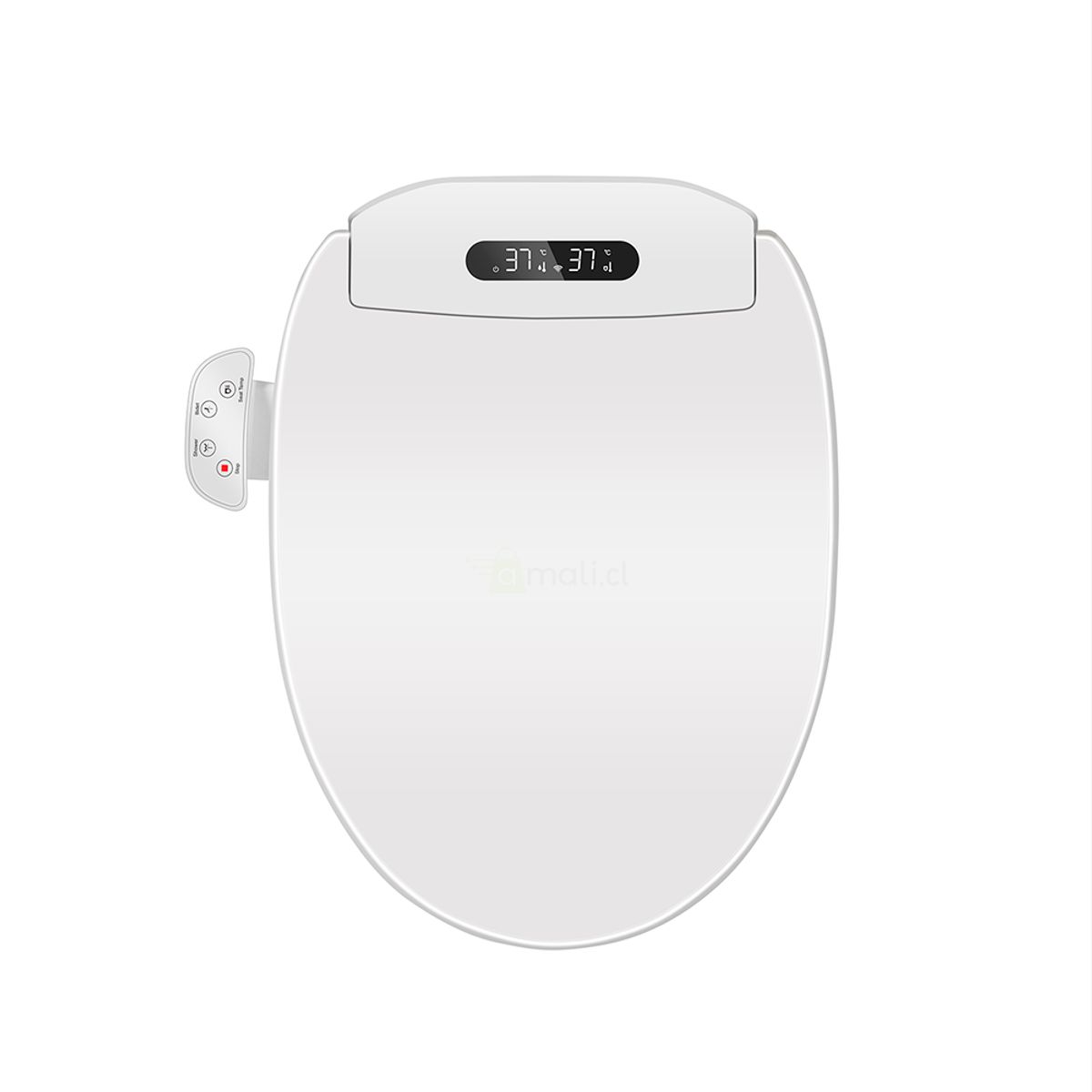BE BLU - Tapa de Inodoro Inteligente BLU105 L White Bidet Baño Japonés