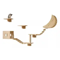MUNDO MAGIA - Rascador Con Hamaca Para Gatos Muebles De Pared