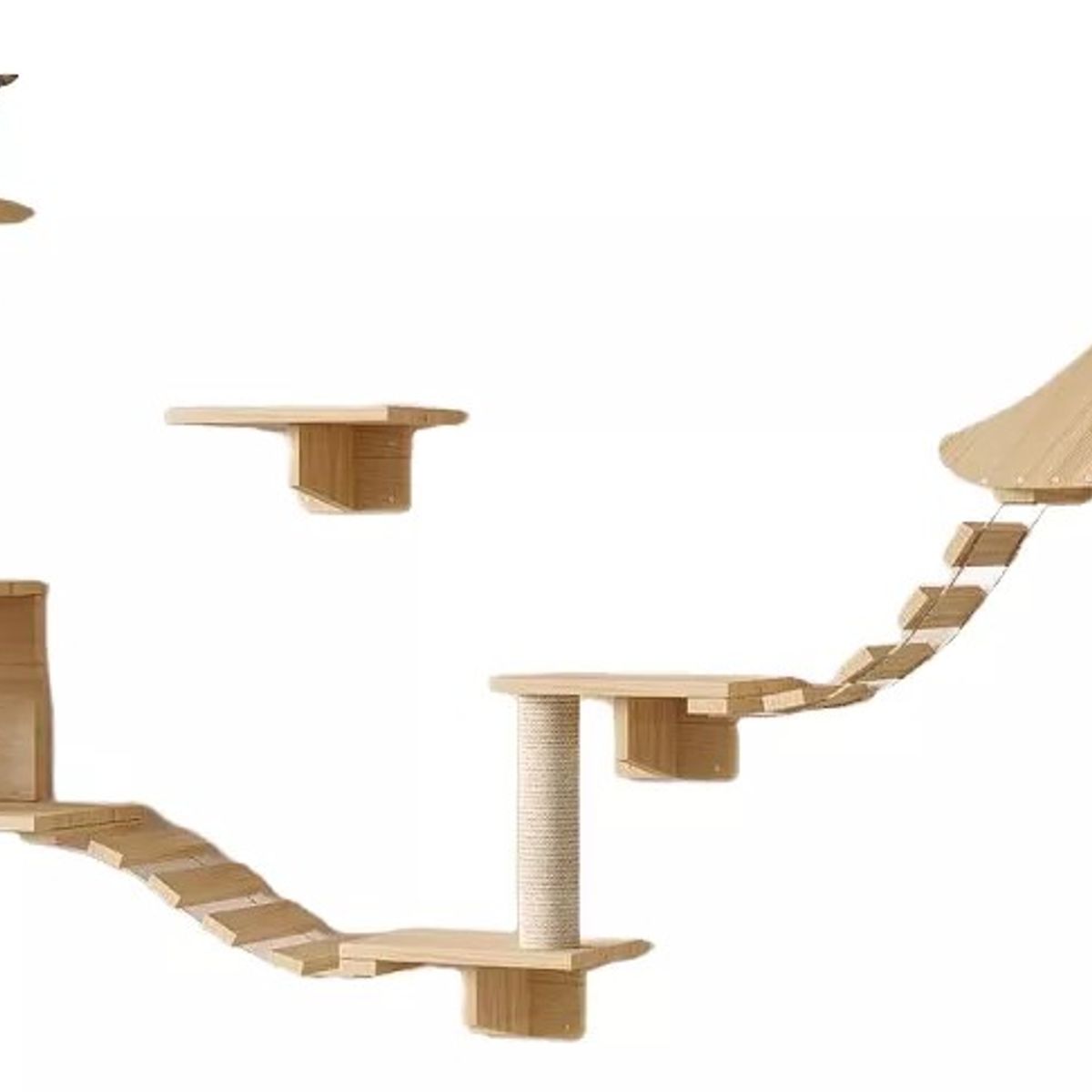 MUNDO MAGIA - Rascador Con Hamaca Para Gatos Muebles De Pared