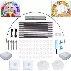 MUNDO MAGIA - Base Estructura Para Arco De Globos Completo 2.7 X 3 Metros