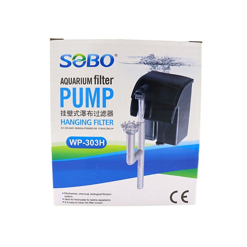 GENERICO - Filtro De Mochila Cascada 280lh Sobo Externo Para Acuario