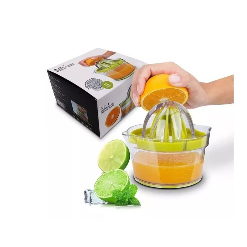 GENERICO - Exprimidor Manual Multi Funcional 4 En 1 Rallador Jugos