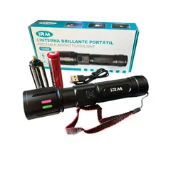 GENERICO - Linterna Aluminio Brillante Recargable Y A Bateria Portatil