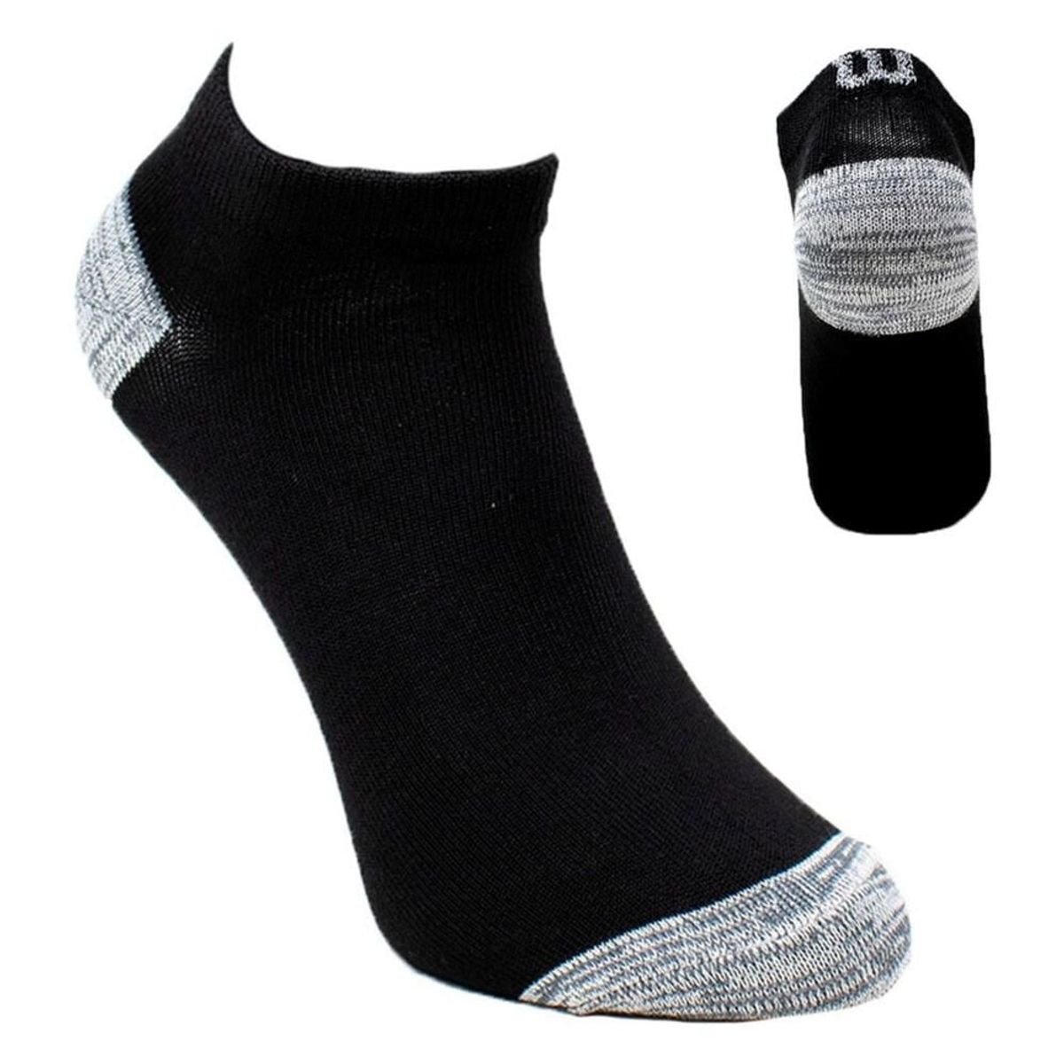 WILSON - Calcetín Deportivo Wilson Negro Jaspeado W - 5 Pares Tenis Padel