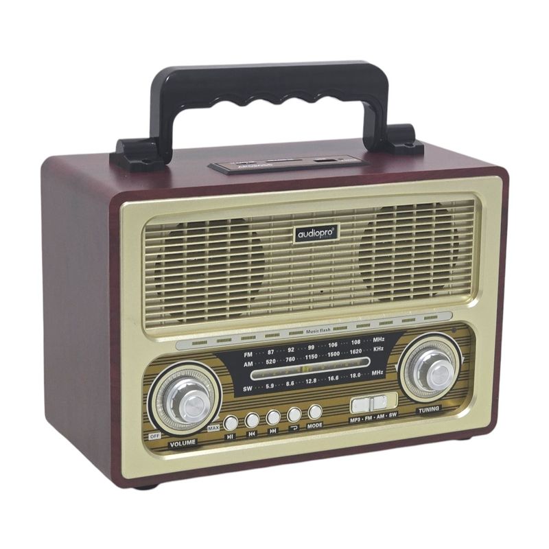 AUDIOPRO - Radio Retro BT Vintage Audiopro Portátil AP02055