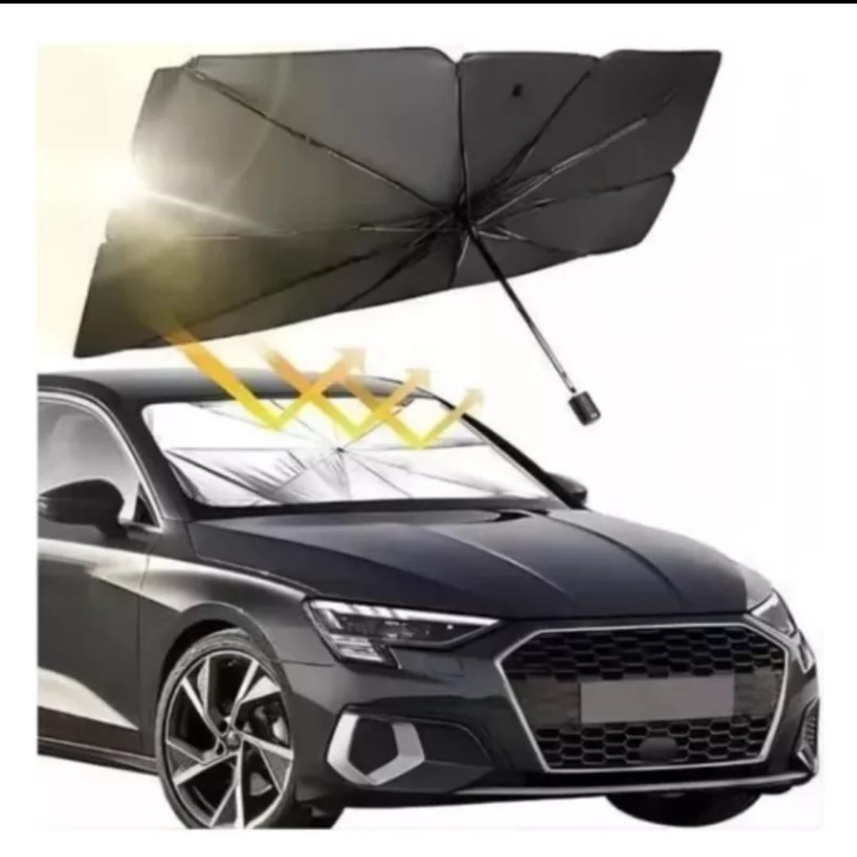 GENERICO - Parasol De Auto Quitasol De Parabrisa Tipo Sombrilla