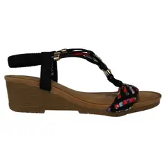 THUNDER BLUE - Sandalia Casual Taco Medio 9 Yassne
