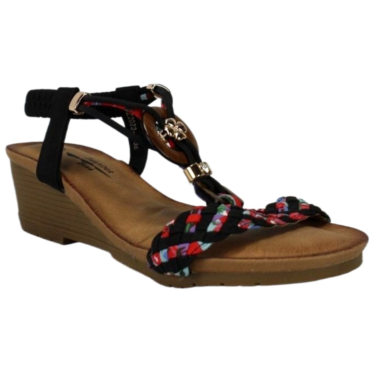 THUNDER BLUE - Sandalia Casual Taco Medio 9 Yassne