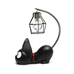 GENERICO - Lámpara de escritorio de gato negro
