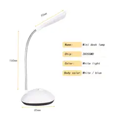 GENERICO - Lámpara Led Flexible Escritorio Mesa Estudio A PILA