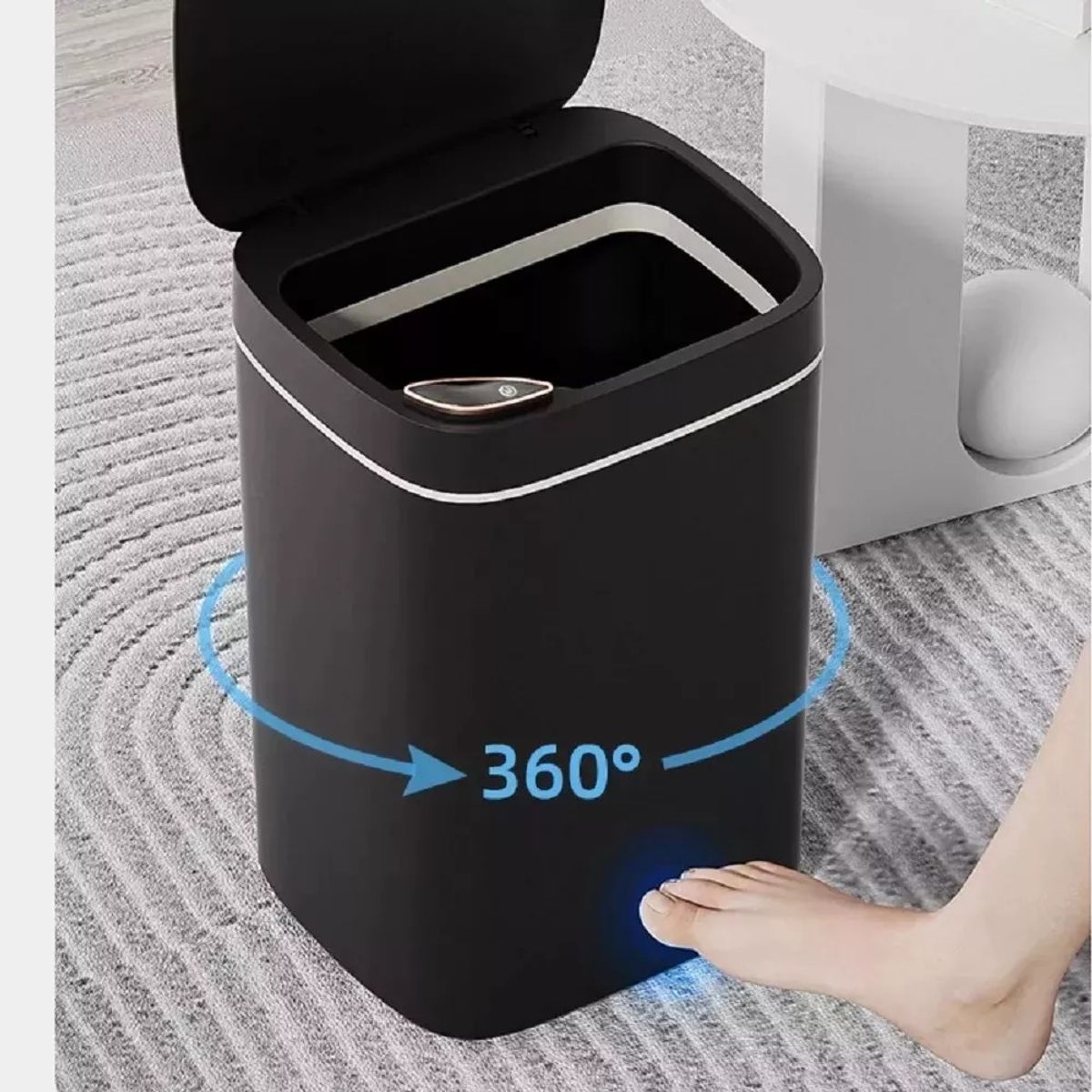 MUNDO MAGIA - Cubo De Basura Con Sensor Inteligentes Basurero