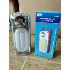 GENERICO - Lampara recargable de emergencia luz LED Y Linterna
