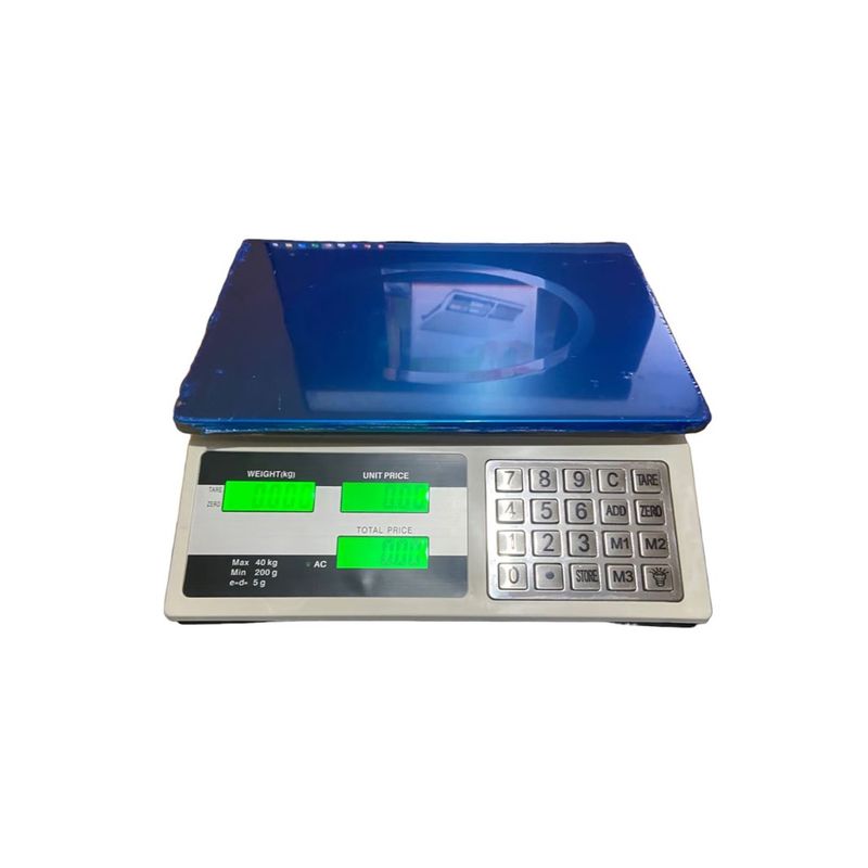 GENERICO - Balanza digital electrónica con pantalla led Plateada