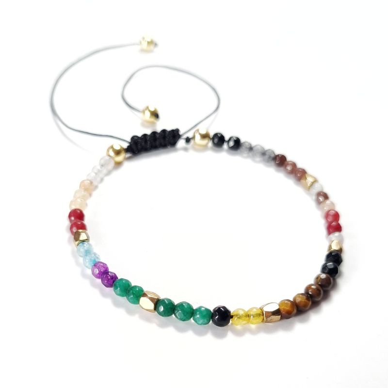 RITO DE LUNA - Pulsera Arcoiris de piedras naturales