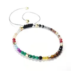 RITO DE LUNA - Pulsera Arcoiris de piedras naturales
