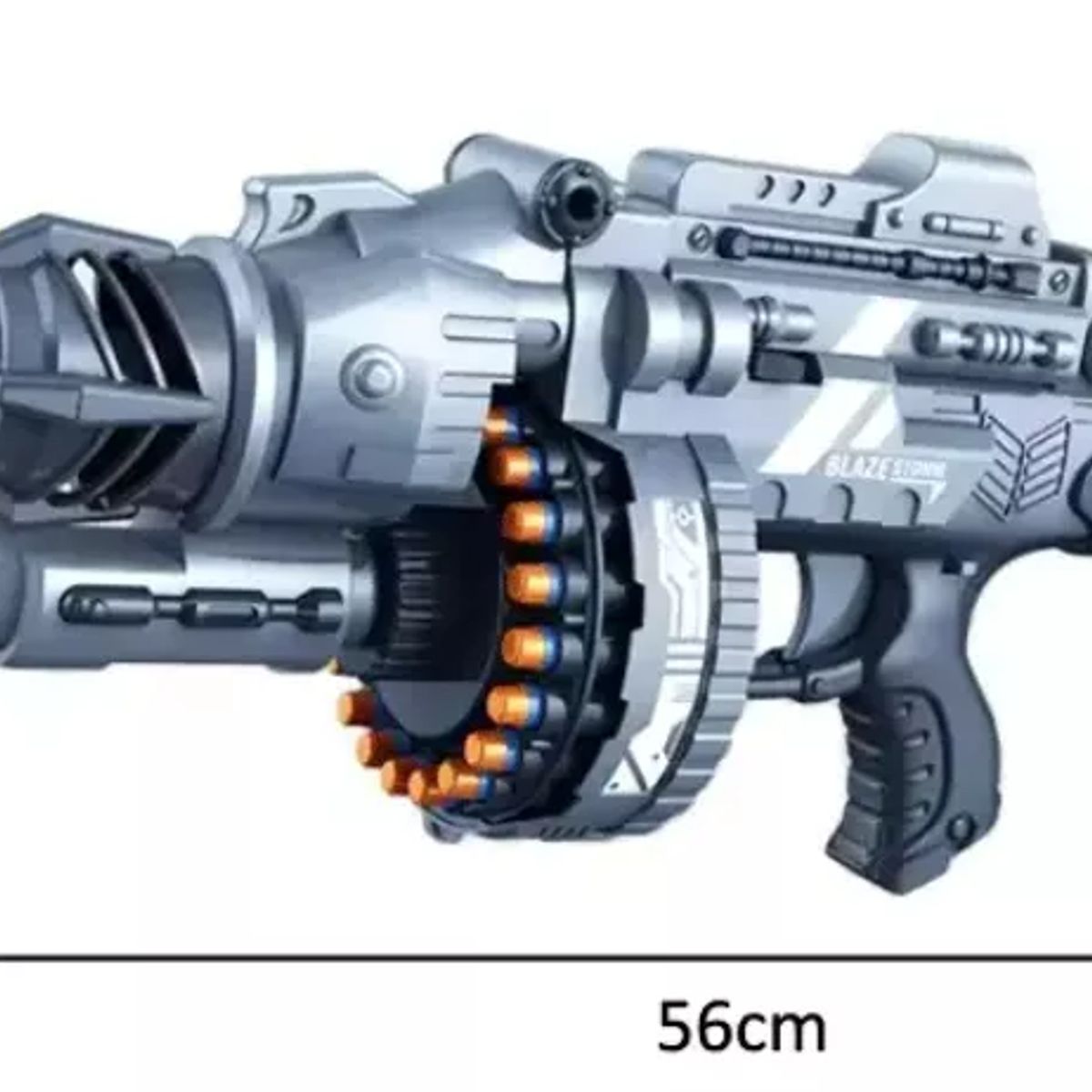 PREMIUM - Pistola Juguete Tipo Nerf Metralleta Automatica 40 Dardos