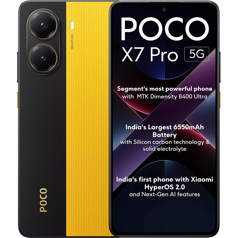 XIAOMI - Xiaomi Poco X7 Pro 5g Ram 12gb+ 256gb Ip69 Resistente Agua NFC -Yellow