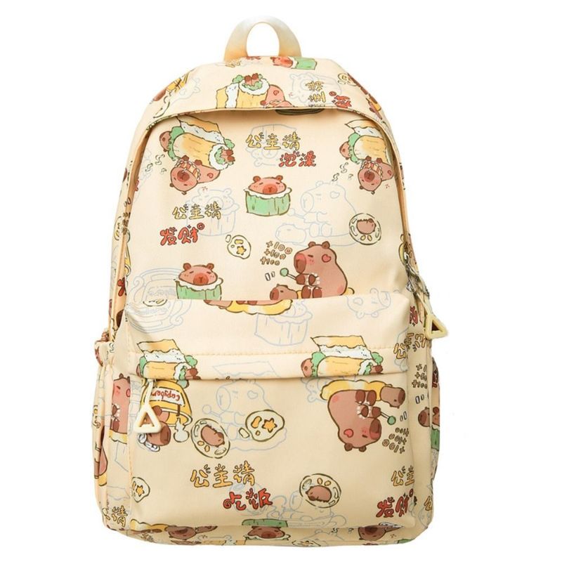 GENERICO - Mochila capibara escolar o de paseo capybara de 44cm