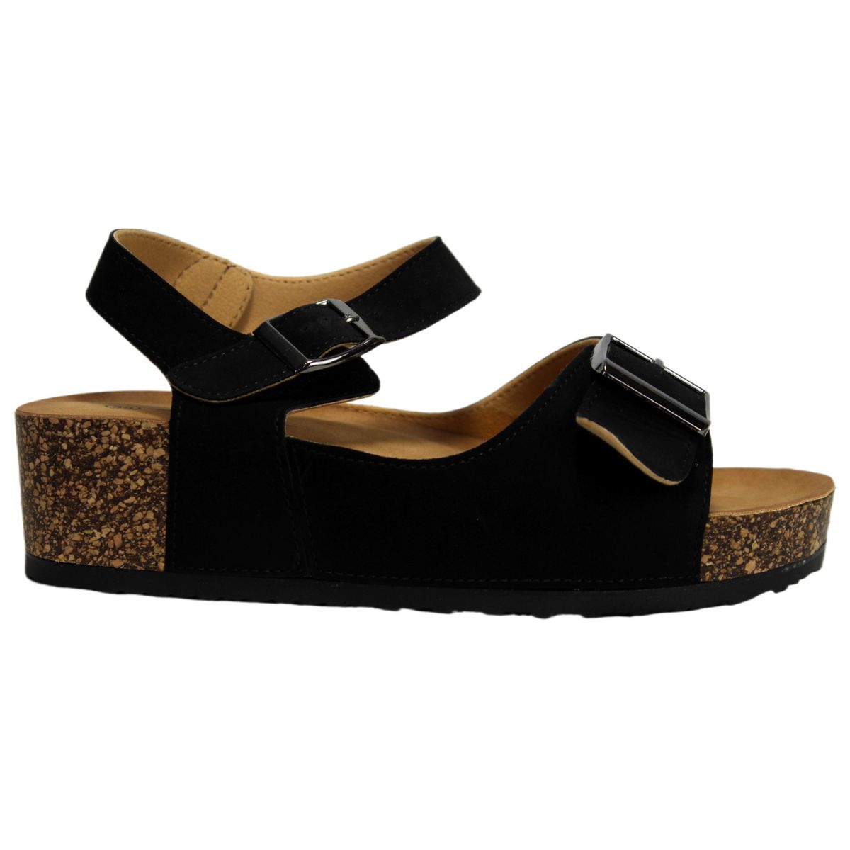 THUNDER BLUE - Sandalia Comfort Negra 16 Yassne