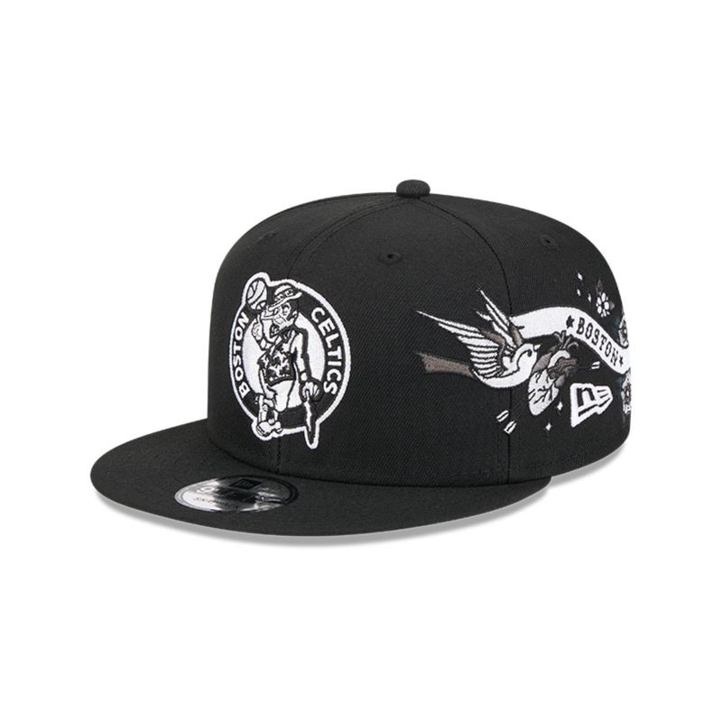 NEW ERA - Gorra 9Fifty Boston Celtics NBA City Art Black