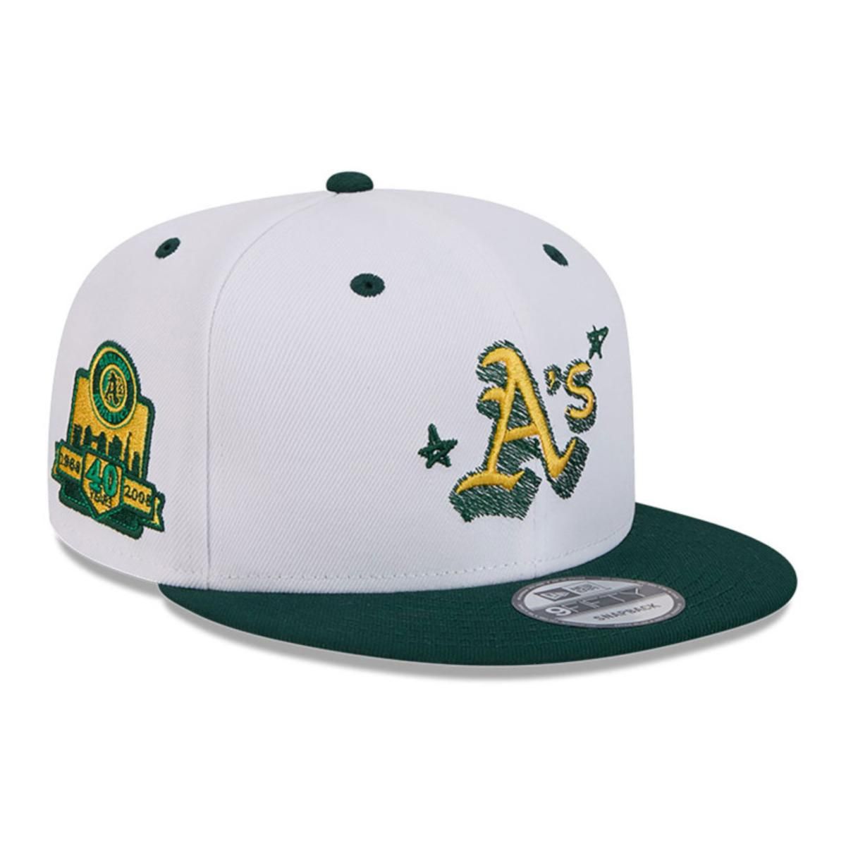 NEW ERA - Gorra 9Fifty Oakland Athletics MLB Official Doodles White