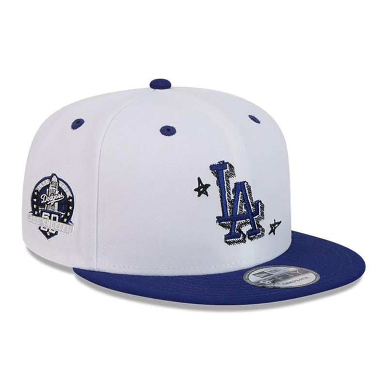 NEW ERA - Gorra 9Fifty Los Angeles Dodgers MLB Official Doodles White