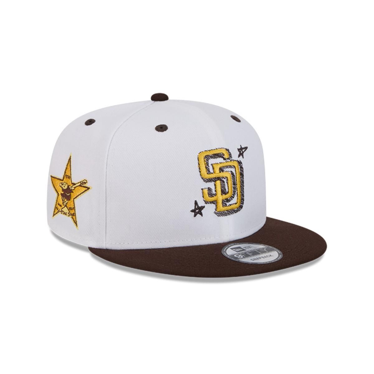 NEW ERA - Gorra 9Fifty San Diego Padres MLB Official Doodles White