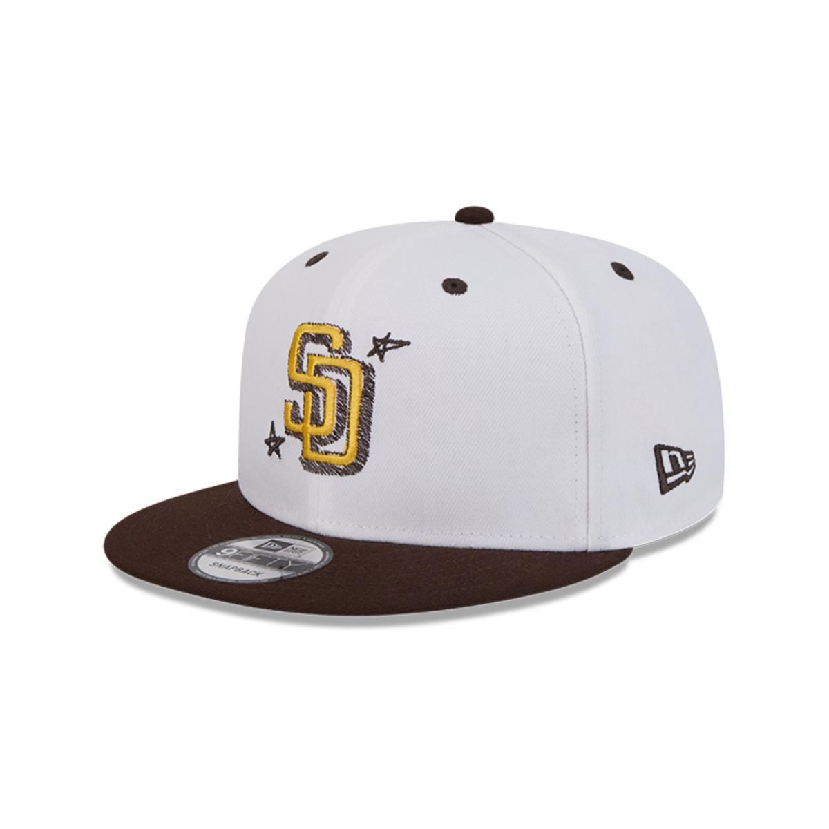 NEW ERA - Gorra 9Fifty San Diego Padres MLB Official Doodles White