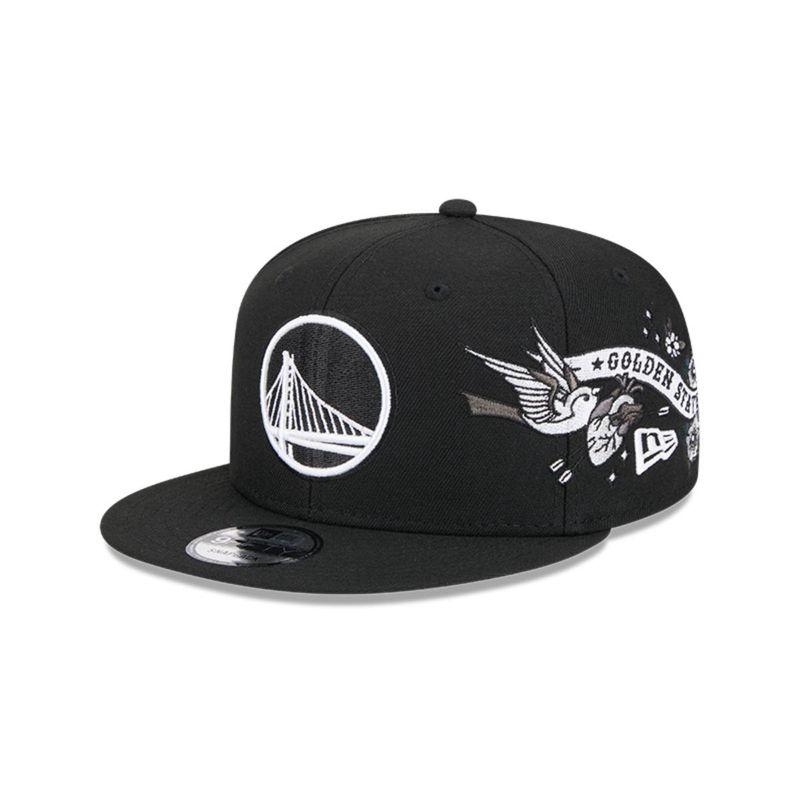 NEW ERA - Gorra 9Fifty Golden State Warriors NBA City Art Black