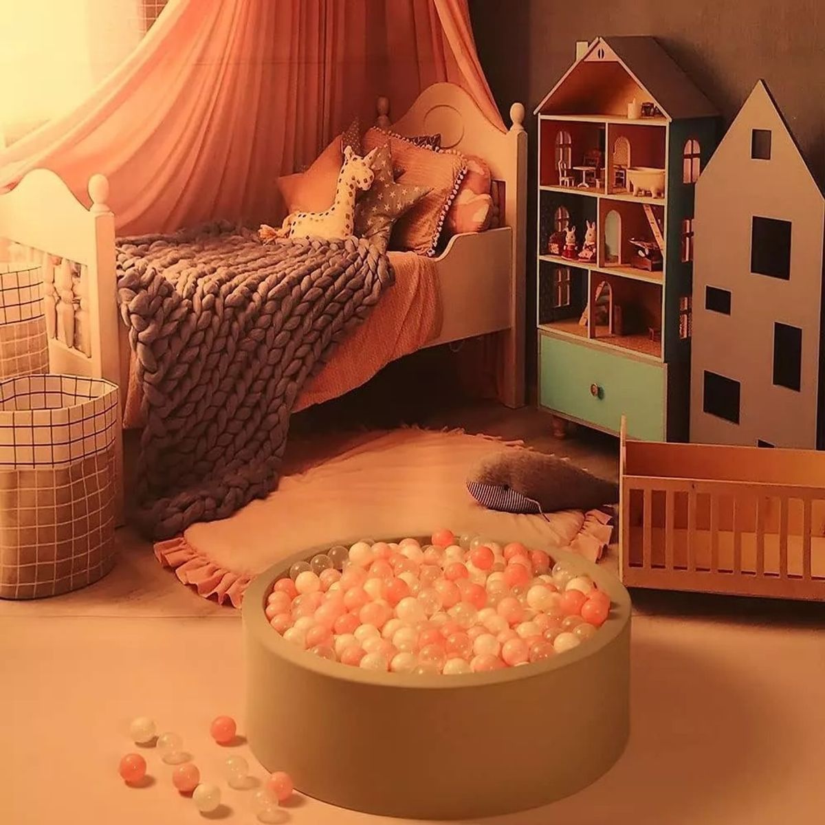 KUANGYE - Pack 100 Pelotas De Billar De Plásticas Para Casa De Juegos