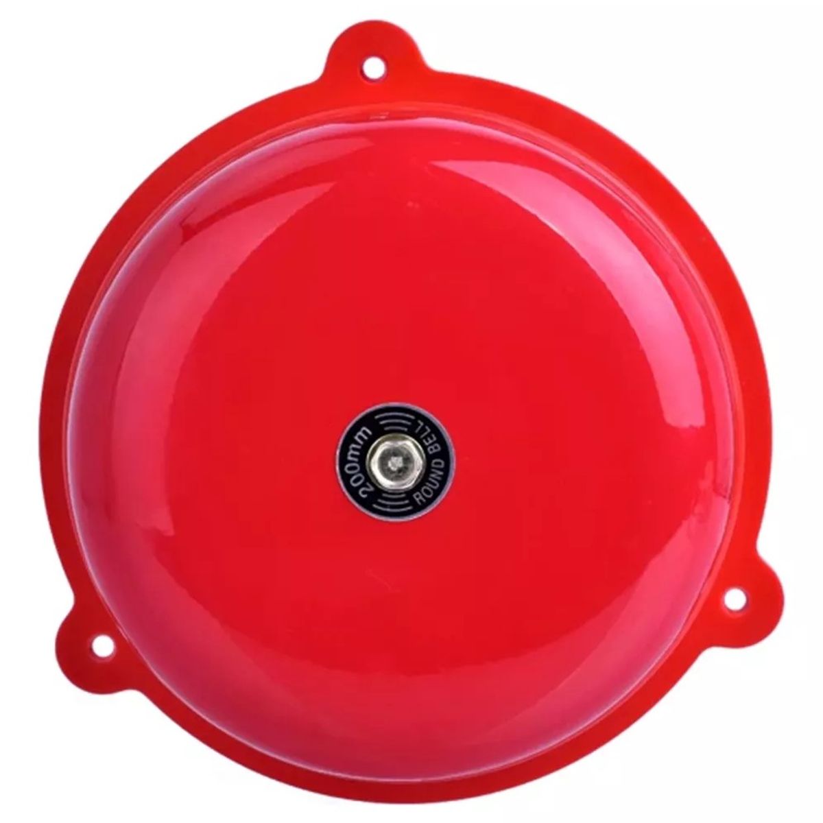KUANGYE - Timbre Campana Alarma 8 220 Vac Metal Rojo Escuela Incendio