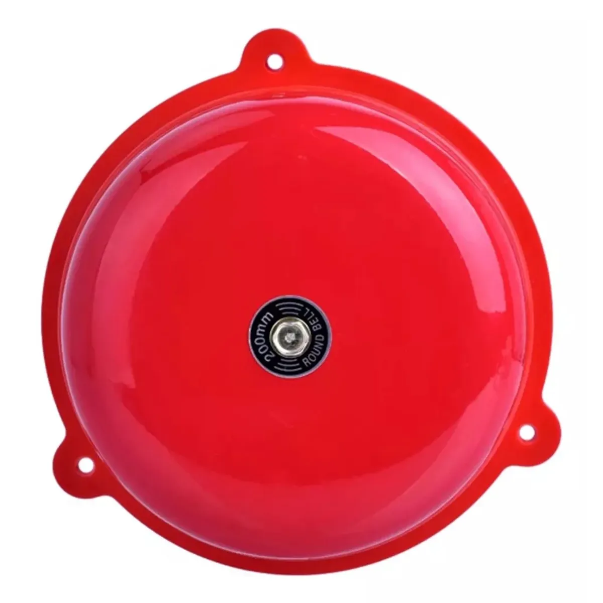 KUANGYE - Timbre Campana Alarma 8 220 Vac Metal Rojo Escuela Incendio