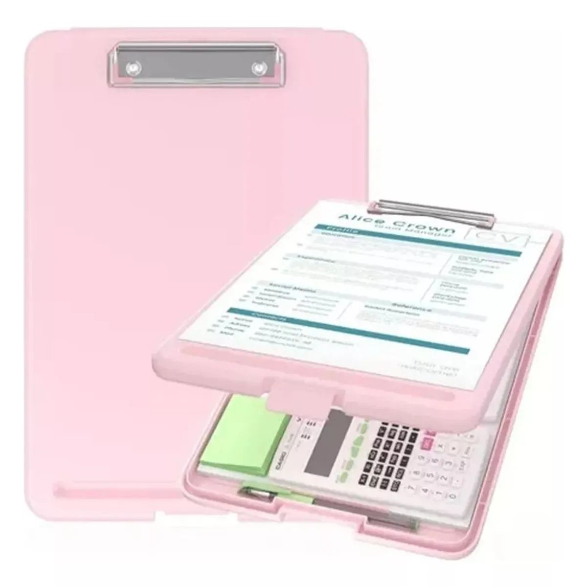 KUANGYE - Portapapeles Papeleta Almacena Papele Tabla Clip Carta