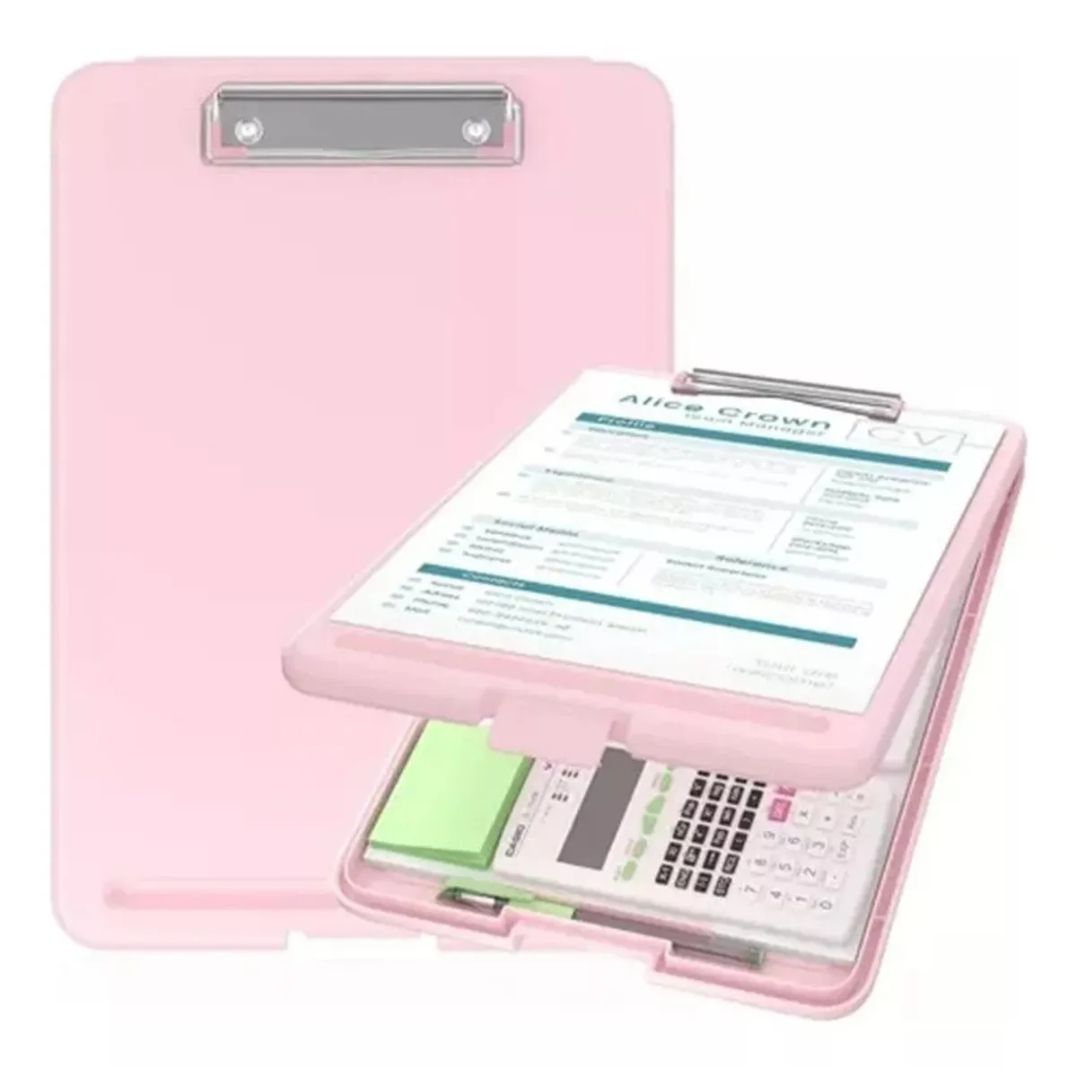 KUANGYE - Portapapeles Papeleta Almacena Papele Tabla Clip Carta