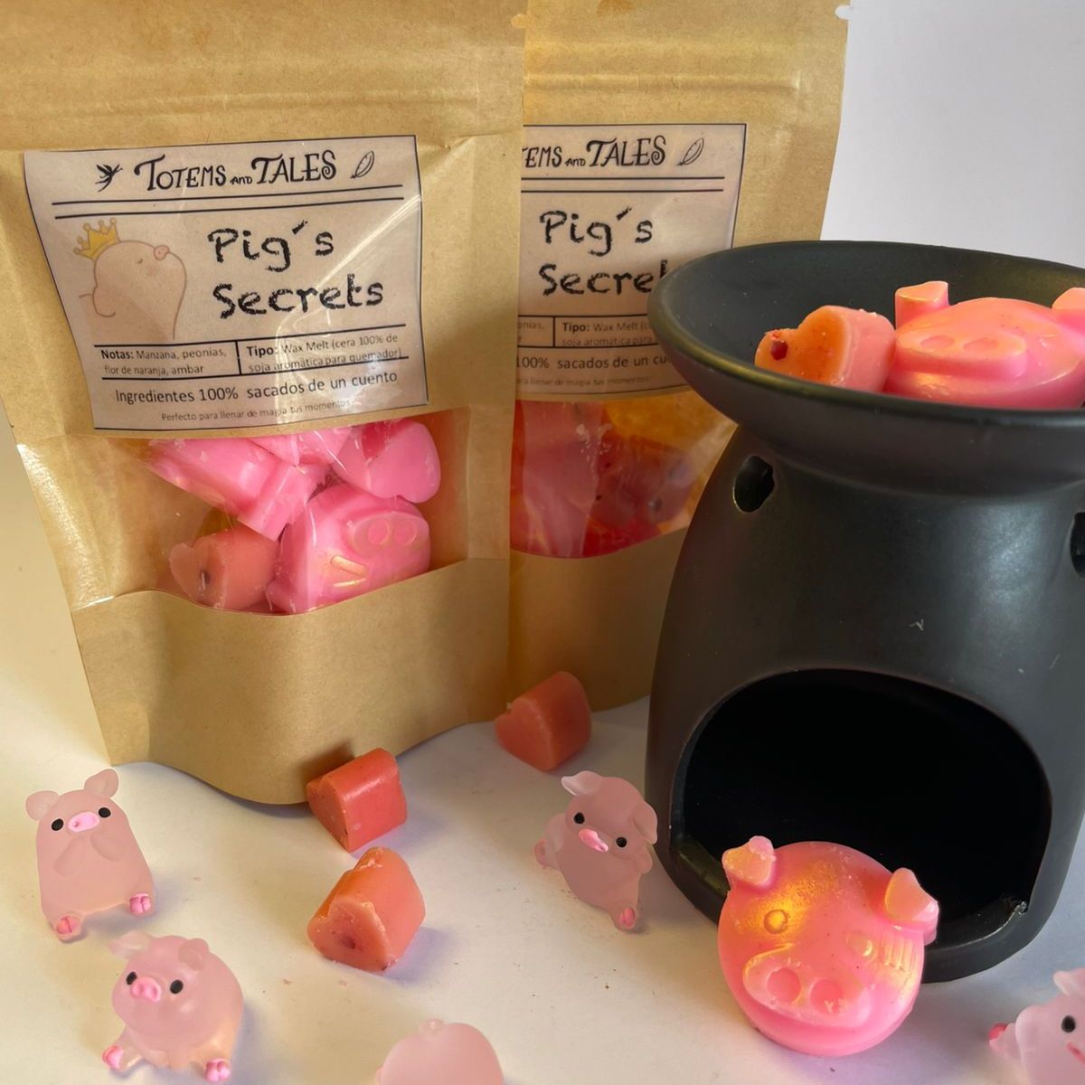 GENERICO - Pig´s Secrets Cera aromática de soja + quemador