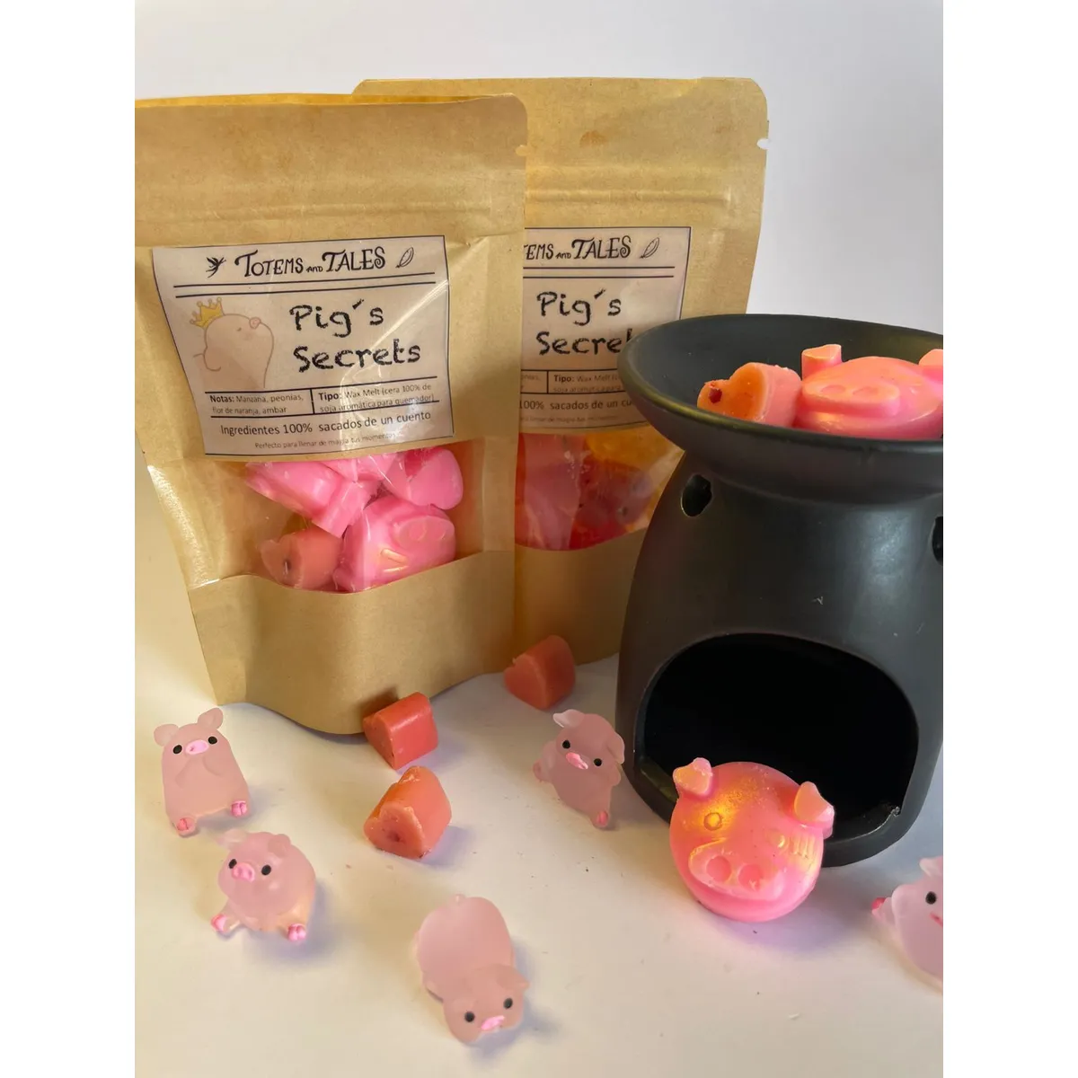 GENERICO - Pig´s Secrets Cera aromática de soja + quemador