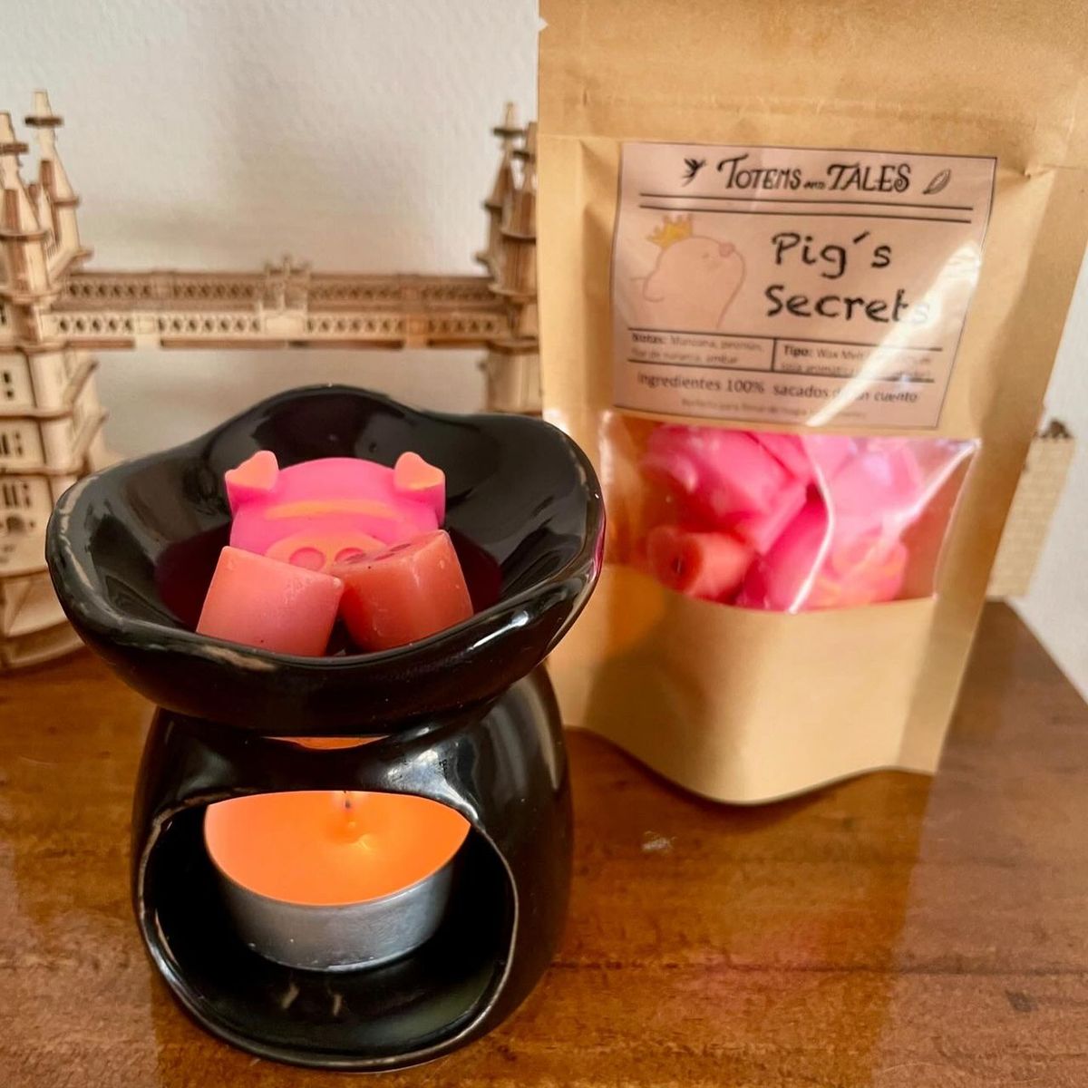 GENERICO - Pig´s Secrets Cera aromática de soja + quemador