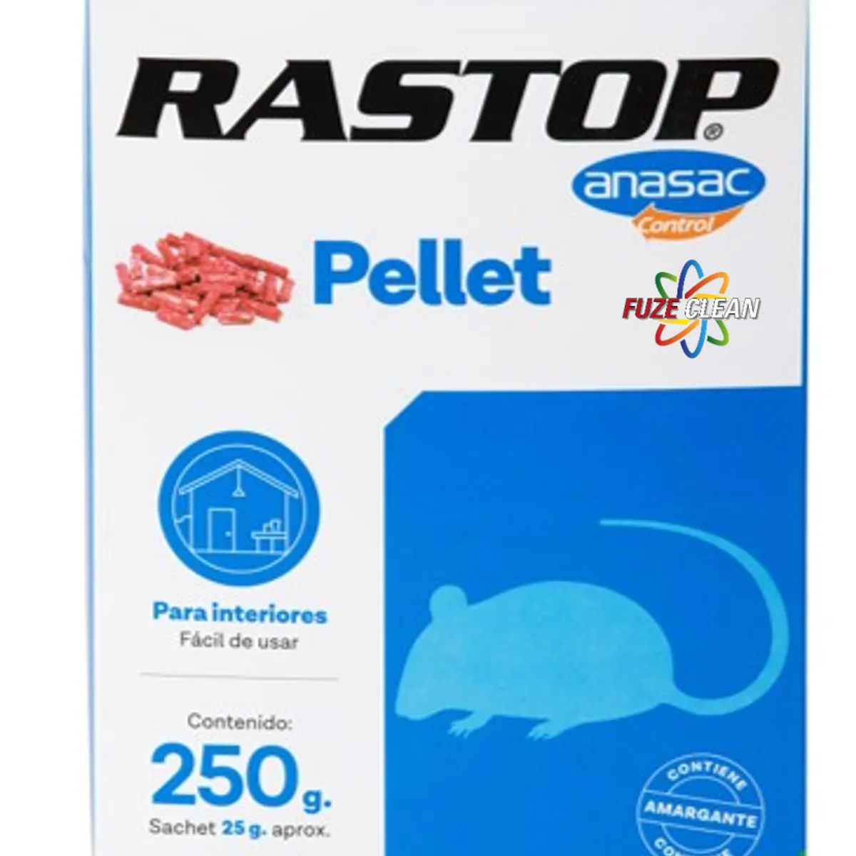 ANASAC - Raticida / rodenticida RASTOP pellet 250 gr  ANASAC