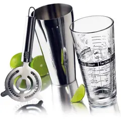 LIBBEY - SET 3 PIEZAS COCTELERA SHAKER