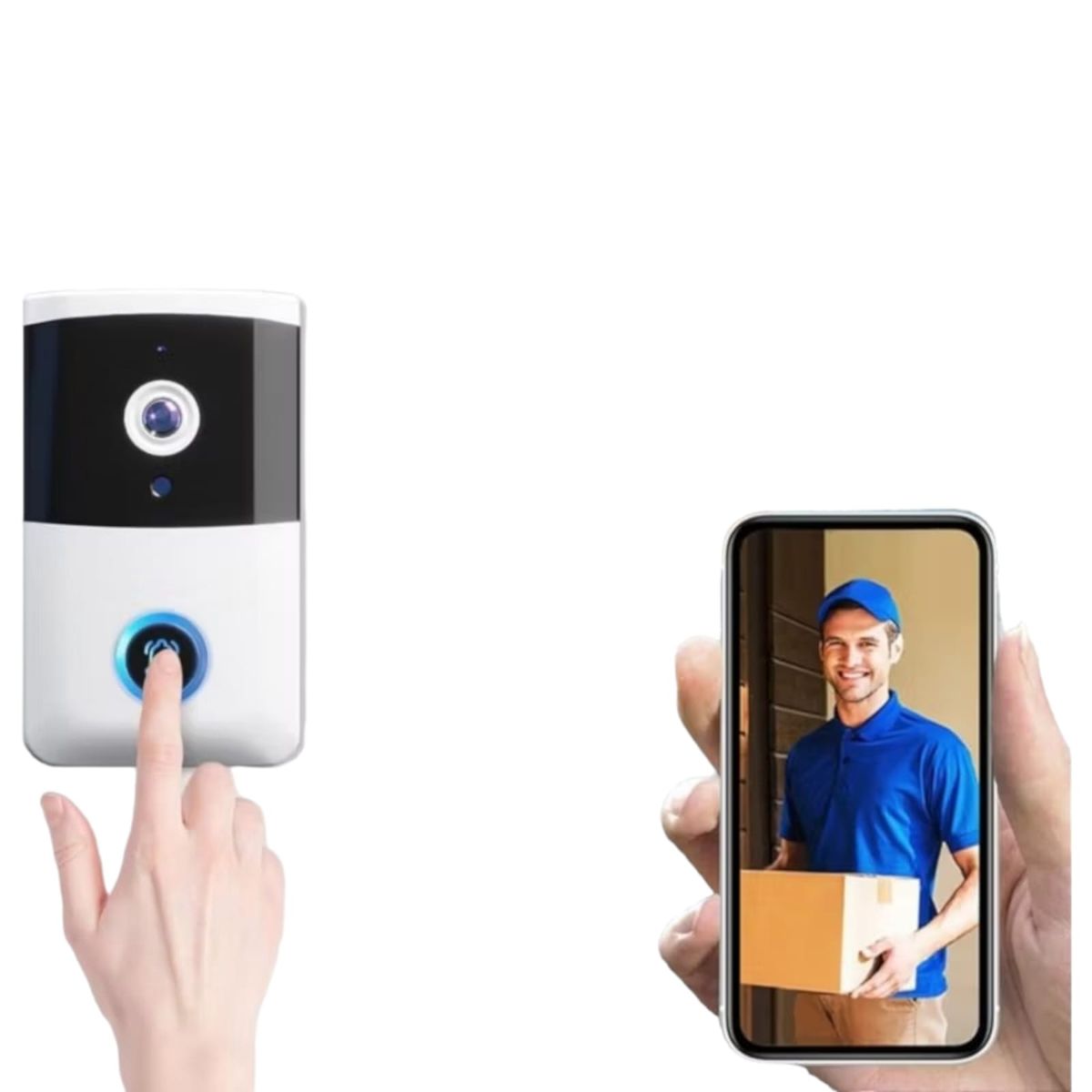 GENERICO - Timbre Ccámara Inalámbrica Inteligente Recargable I5