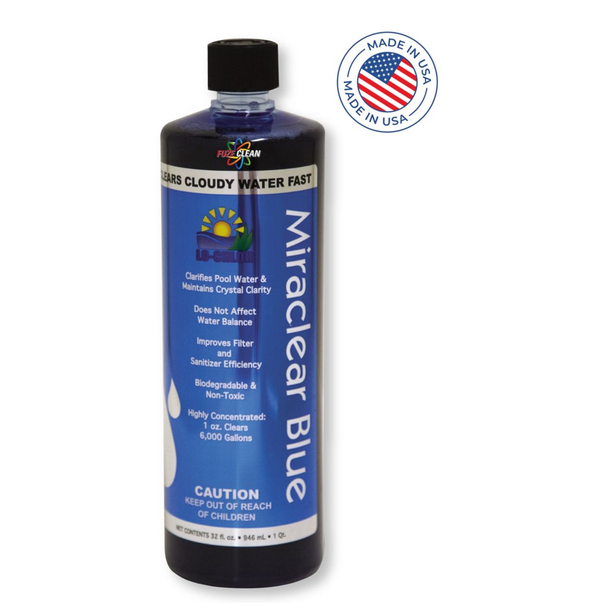 FUZE CLEAN - Clarificador  Aclarador de agua Miraclear Blue - Lo-Chlor