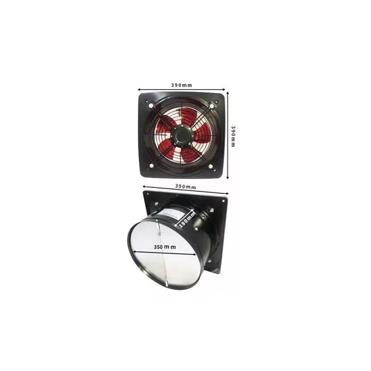 GENERICO - Extractor De Aire Industrial 14 Pulgadas 390mm 550w