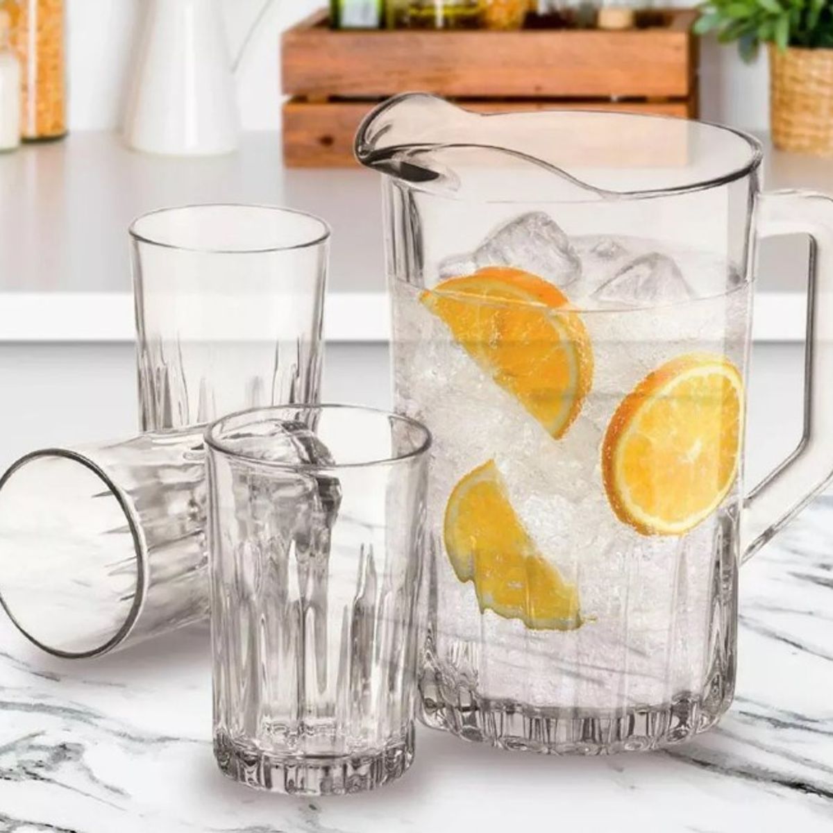 LIBBEY - JARRO DE AGUA  Y BEBIDAS KRISTALINO 16 LT