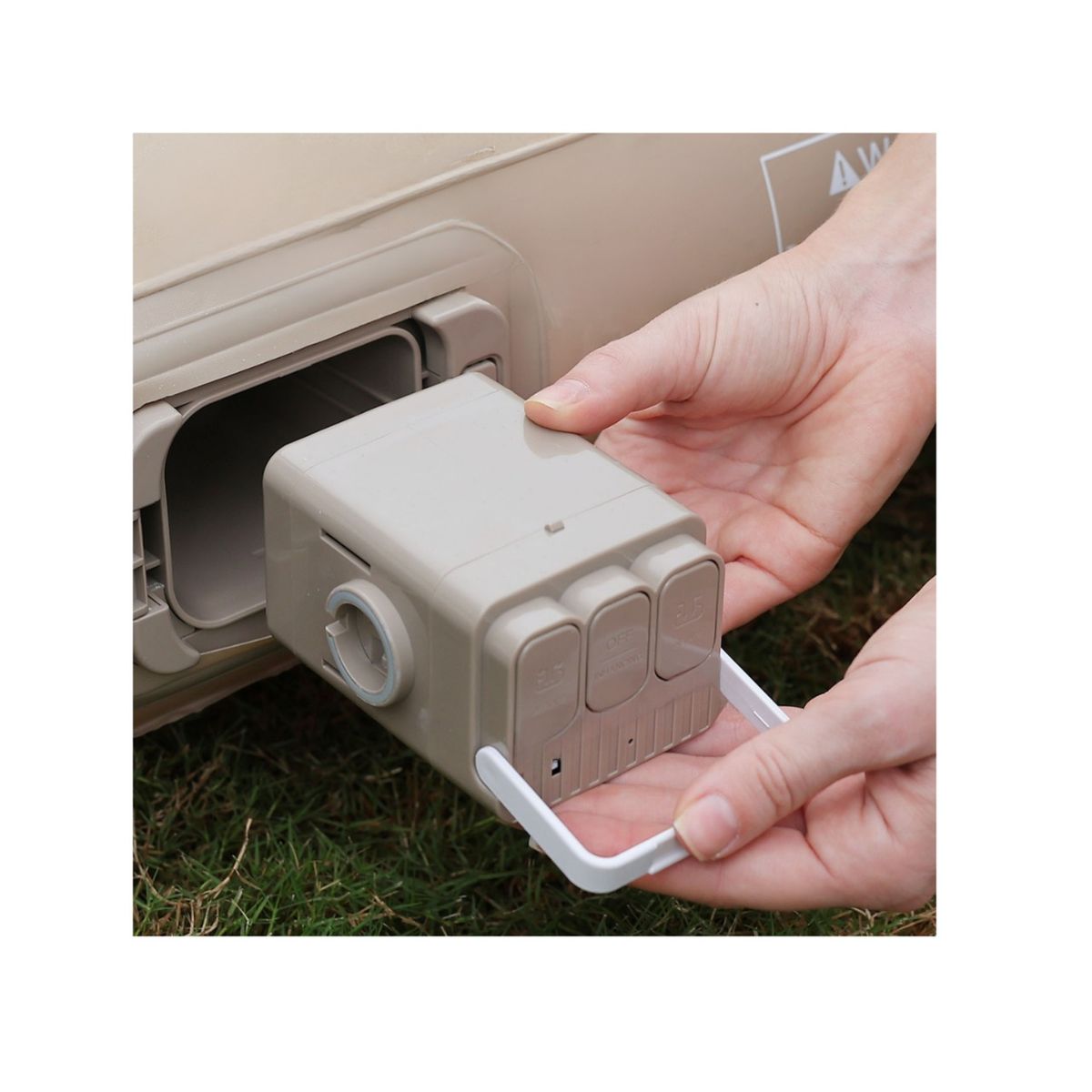 GENERICO - Colchón Inflable 2 Plazas Fácil Transportar Usa Pilas