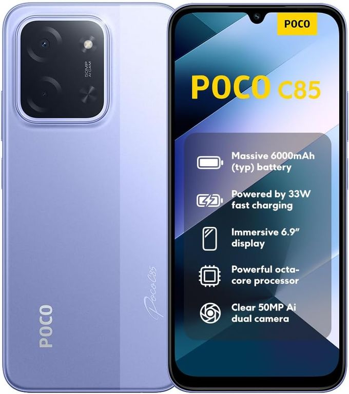 Poco C85 Purple 256 GB ROM 8 GB RAM