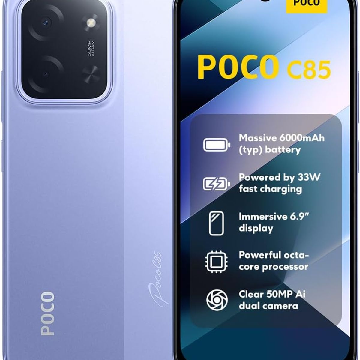 XIAOMI - Xiaomi Poco C85  Purple 256 GB ROM 8 GB RAM