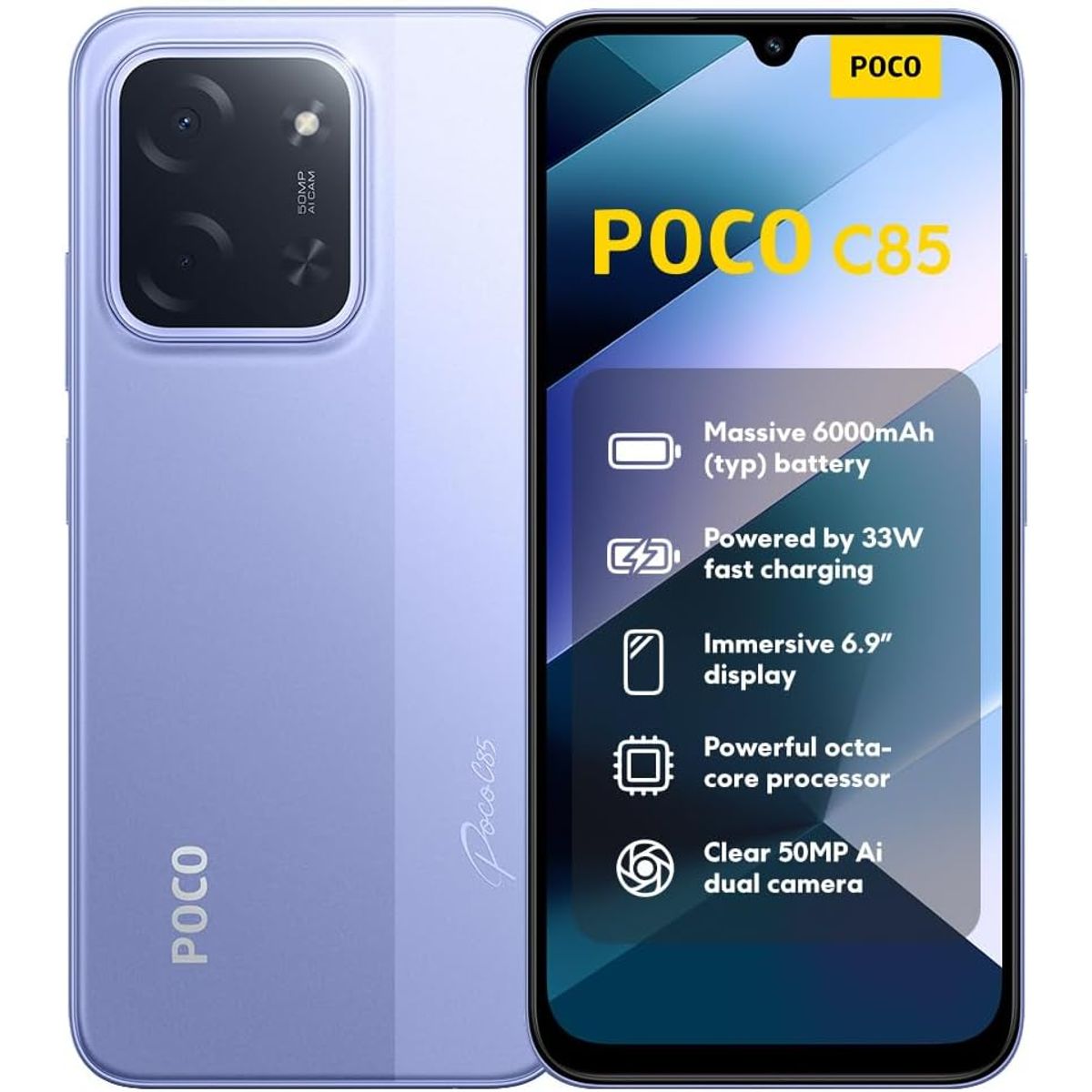XIAOMI - Xiaomi Poco C85  Purple 256 GB ROM 8 GB RAM