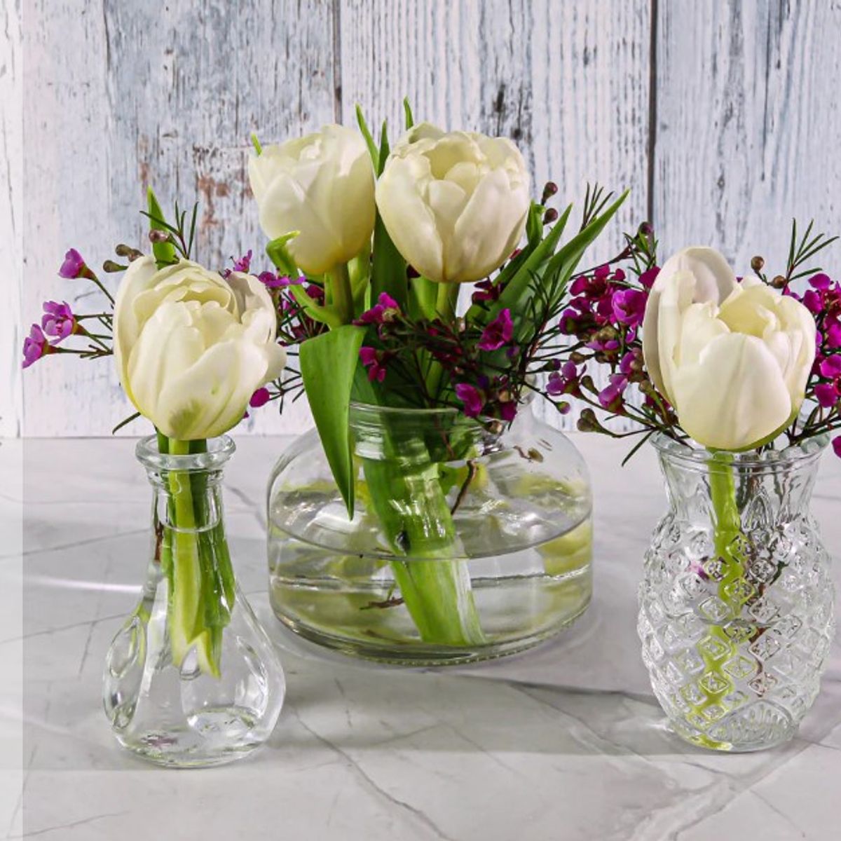 LIBBEY - Mini florero jarron PinchedbudVase 8 cms