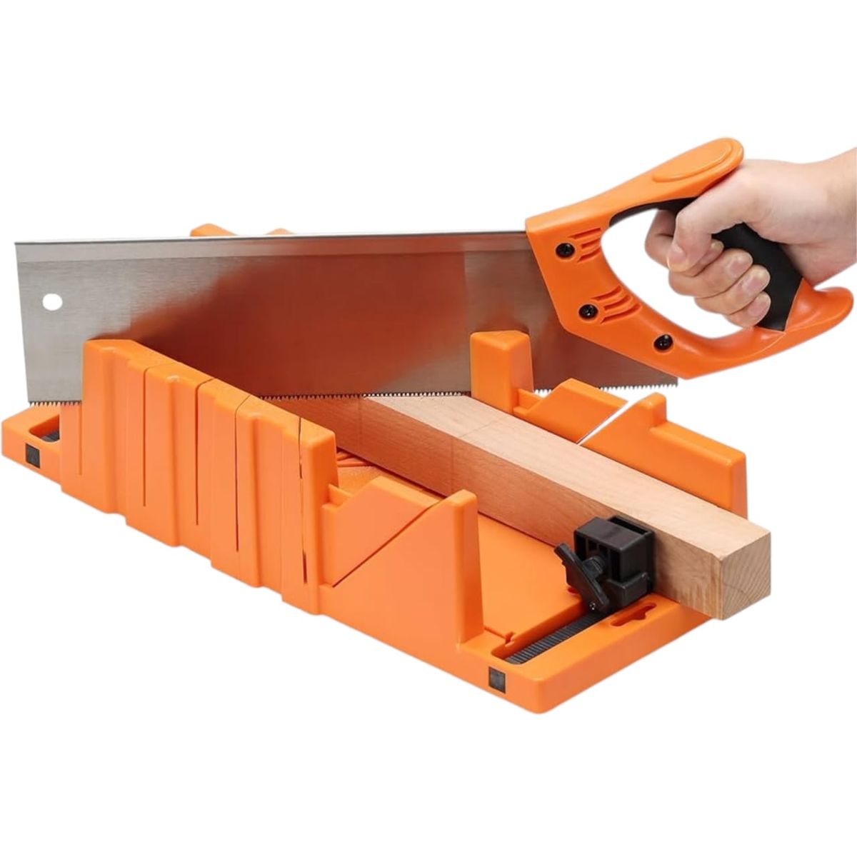 GENERICO - Caja Inglete Con Serrucho 300mm Ingleteadora 12 Pulgadas